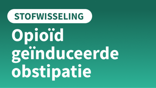 FTO-presentatie Opioïdgeïnduceerde obstipatie